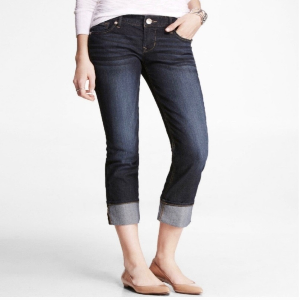 Express Stella Skinny Cropped Denim Jeans
